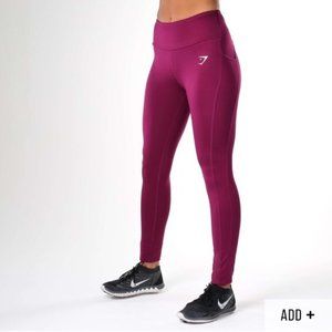 Gymshark Berry/Cranberry Dry Sculpt Leggings | M